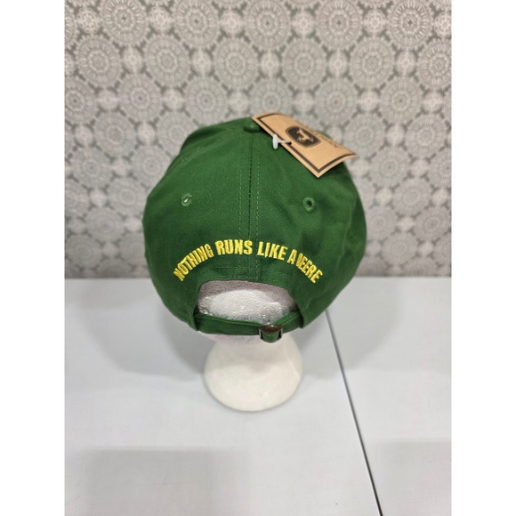 John Deere Owner's Edition Baseball Cap Green Yellow Embroidered Logo Men's Adj. - Picture 4 of 9